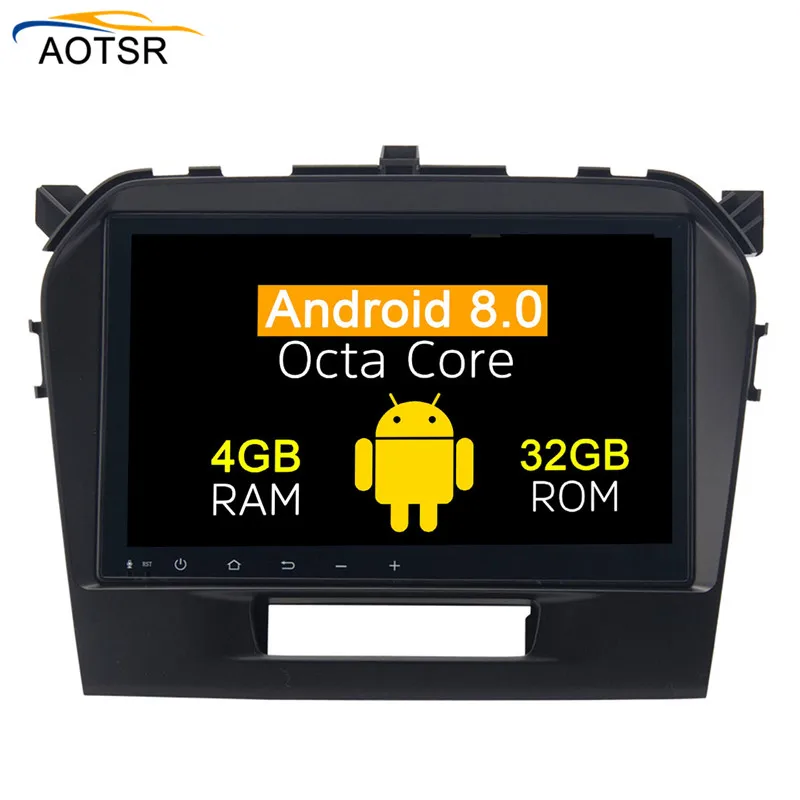 Perfect 9"Android 8.0 Car GPS head unit for Suzuki Vitara 2016 2017 with Auto Stereo 4*50W MP4 Radio gps navigation Support WiFi 4G BT 3