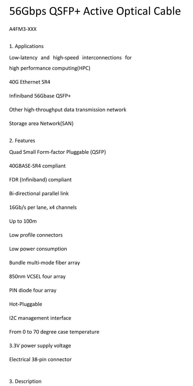 56gbps QSFP+ QSFP OM2 кабель активный оптический кабель, 56G QSFP+ АОС кабели