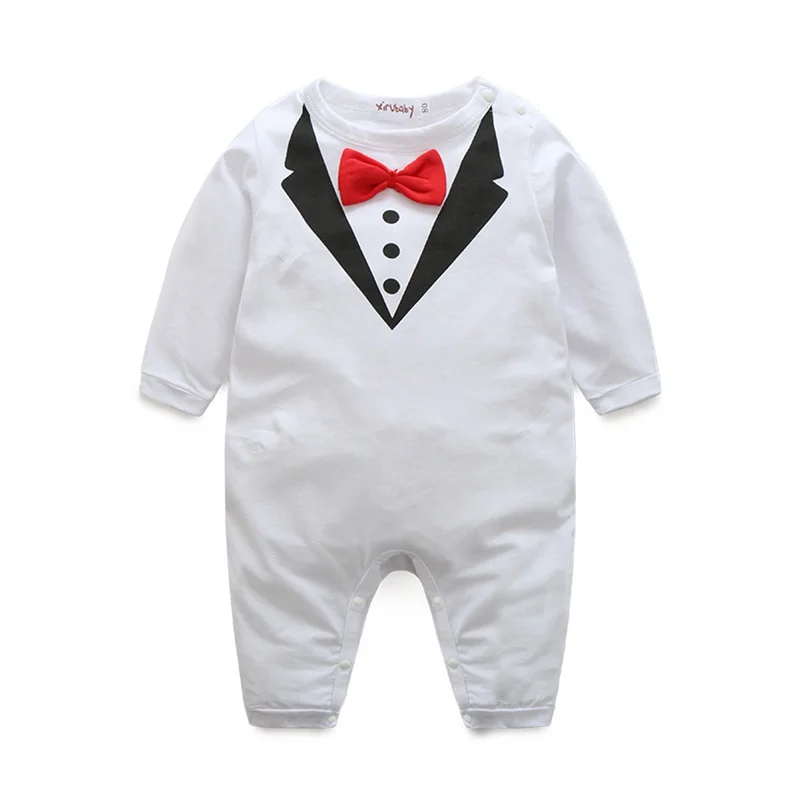 Tem Doger/Детские комбинезоны; коллекция года; Одежда для новорожденных мальчиков; джентльменский комбинезон с длинными рукавами; Милая одежда; Детский костюм для подвижных игр для мальчика