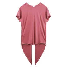 Женская футболка с лямкой на шее для йоги, необычные, с коротким рукавом, комфортные топы для йоги, упражнений, фитнеса, тренировок, спортивная одежда