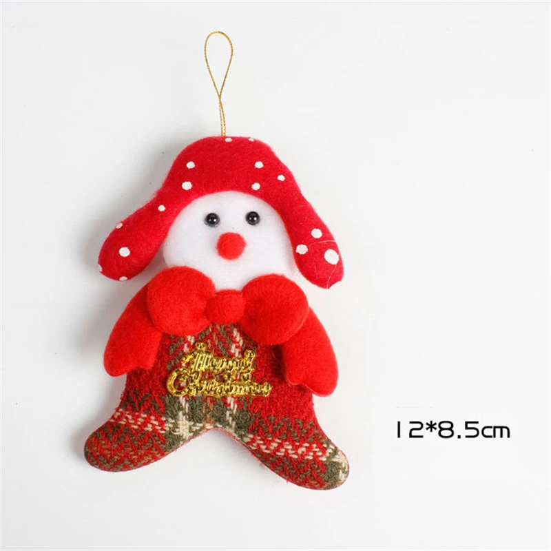 Милый Санта-Клаус, снеговик, кукла, украшения, подвески, Рождественская елка, висячие украшения для дома, свадьбы, рождественские, вечерние, декор 62373 - Цвет: X
