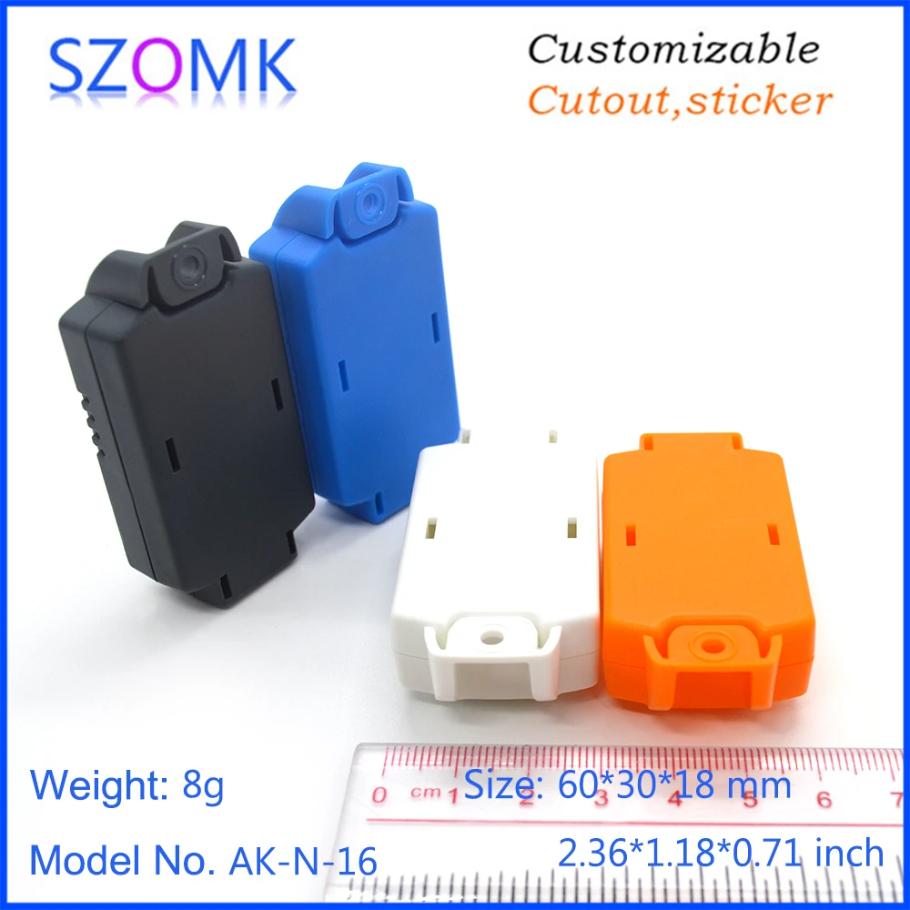 szomk plastic electronics control box pcb enclosure junction housing abs electrical project box humidity sensor enclosure (12)