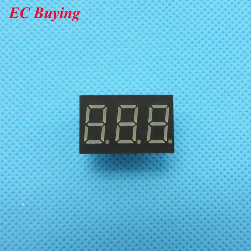 

5pcs 3 bit 3bit Digital Tube Common Anode Positive Digital Tube 0.36" 0.36in. Red LED Display 7 Segment Digit 7 Segment