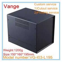 1 шт./партия ящик из листового метала 150*160*195 мм Порошковая поверхность Железный корпус ABS пластиковые панели корпус инструмента diy для сигнальный модуль