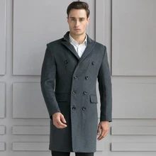 

2018 Jacket Men Autumn Winter Trench Coat Overcoats Jacket Men's Casual Fashion Slim Fit Large Peacoat Hombre Outwear 3XL