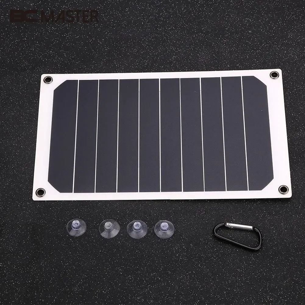 

BCMaster 6W USB 2.0 Solar Power Panel Backup Battery Charger Outdoor Travel For Phones