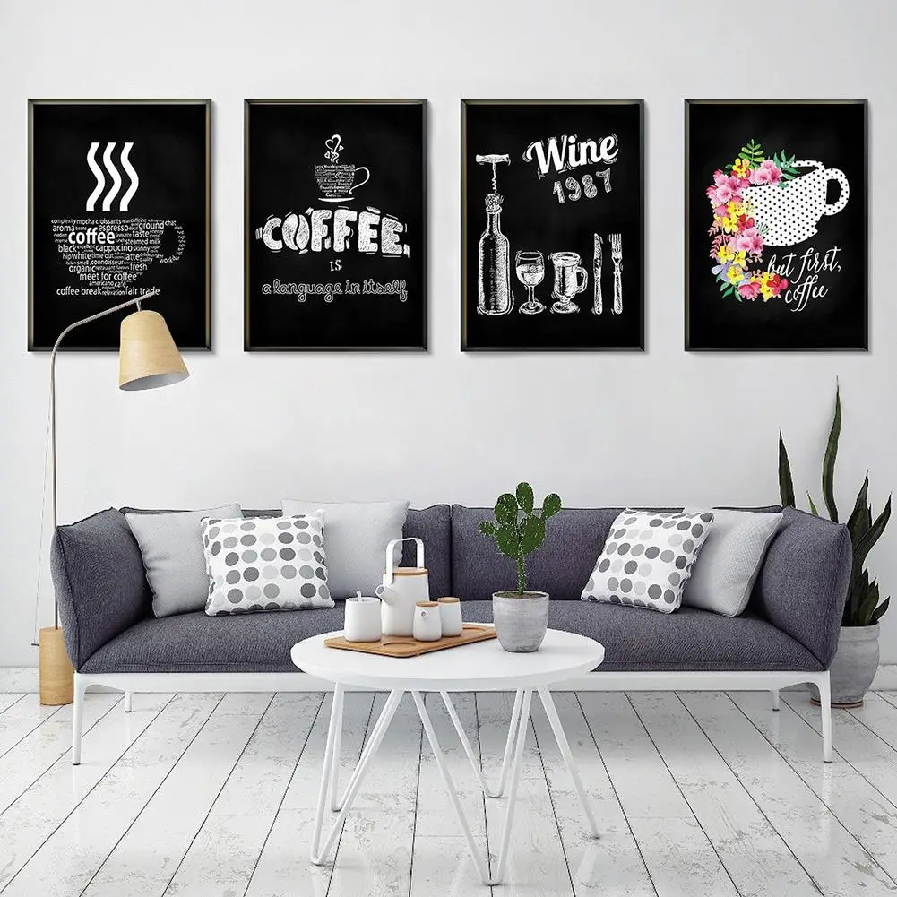

Nordic simple blackboard drawing canvas printing painting home bar cafe wall decoration new HOT