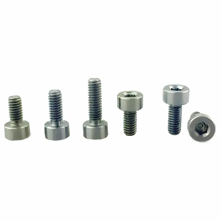 

Titanium Bolt Modified Screw for Aircraft Model M2.5 x5 6 8mm Steel Color Ti Bolots Grade 5 4/6pcs Titanium Screws Ti Fastener