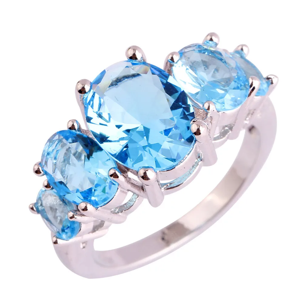 Изысканный Lingmei серебряное кольцо для женщин Черный& Многоцветный& Розовый& желтый циркон обручальное кольцо ювелирные изделия Размеры 6 7 8 9 10 11 12