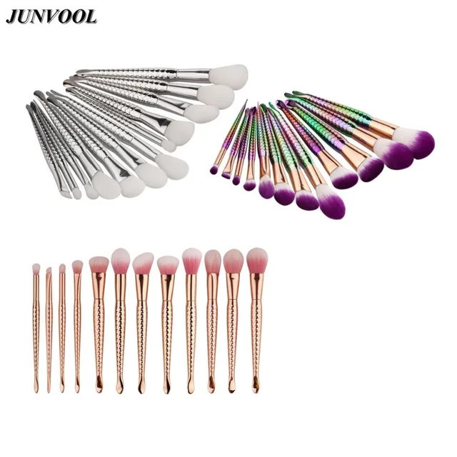 Best Price 12Pcs Color Makeup Brushes Set Mermaid Cosmetic Eyeshadow Foundation Concealer Face Brush Diamond Shape Make Up Tool Accessories Best Price 12Pcs Color Makeup Brushes Set Mermaid Cosmetic Eyeshadow Foundation Concealer Face Brush Diamond Shape Make Up Tool Accessories