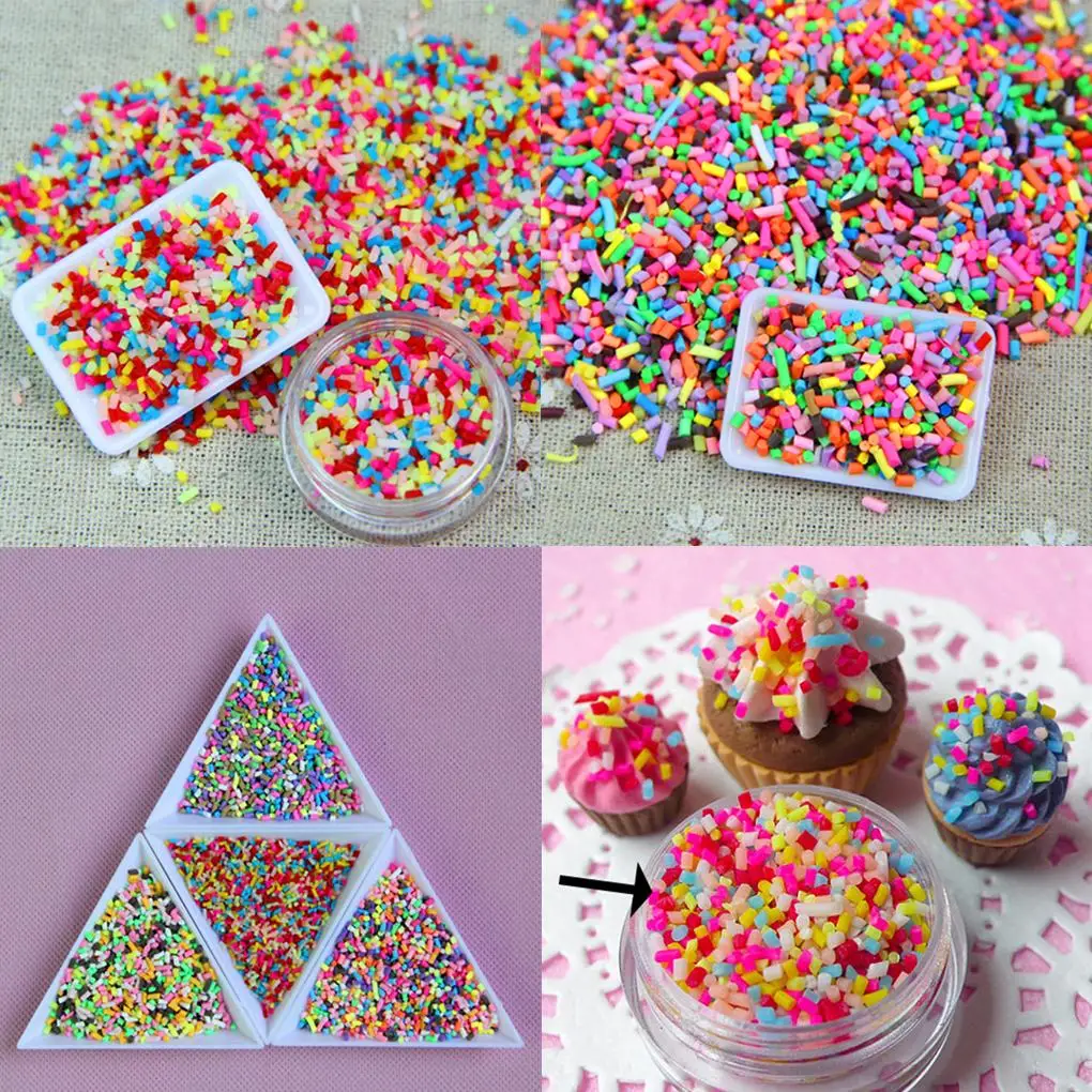 Polymer Clay Fake Candy Sweets Sugar Sprinkle Decorations Fake Cake Dessert Simulation Food Dollhouse Food Dollhouse Miniature