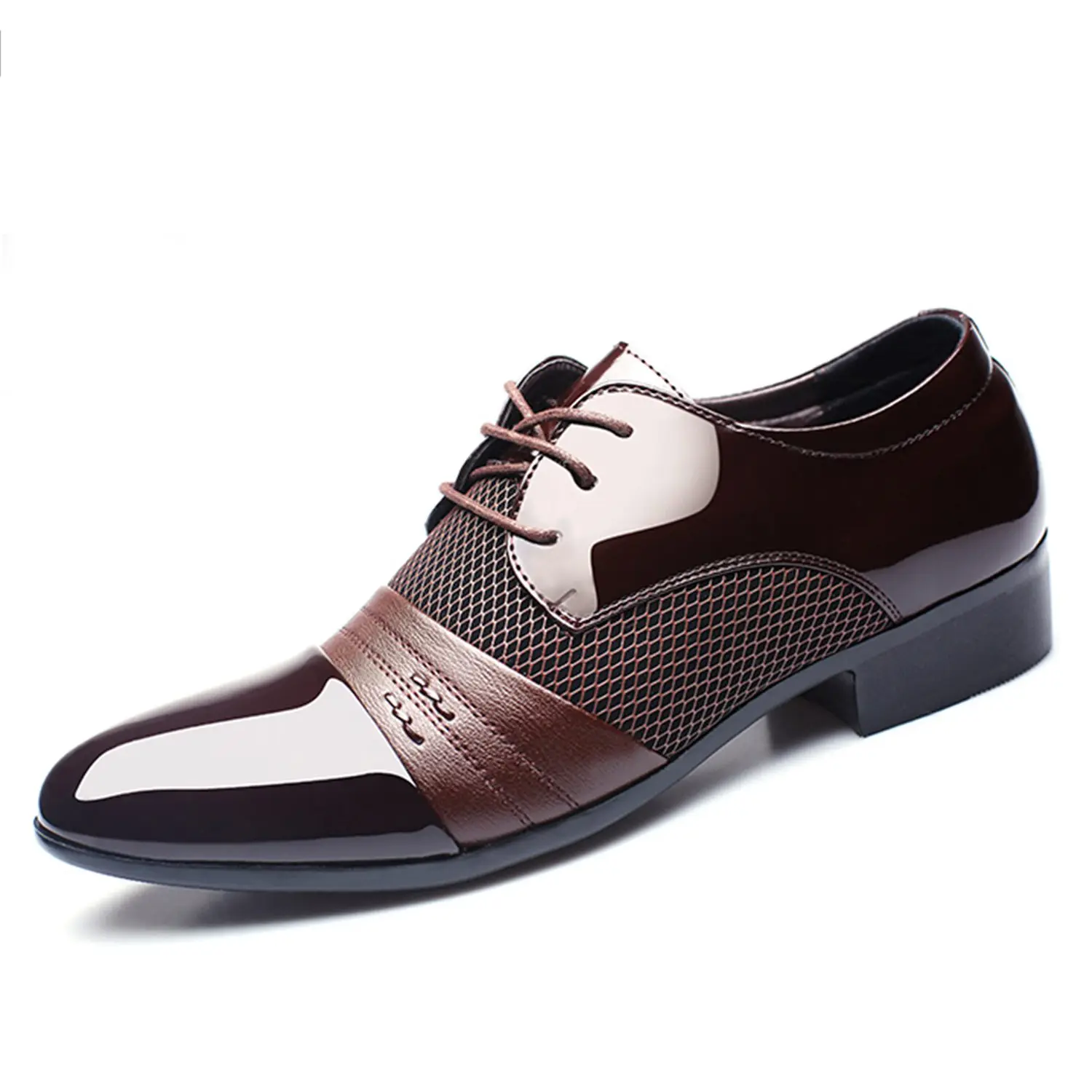 DCOS Classical Fashion Wedding Flats Shoes Men Dress Luxury Men'S Business Oxfords Casual Shoe Black / Brown Leather Derby Sho DCOS Classical Fashion Wedding Flats Shoes Men Dress Luxury Men'S Business Oxfords Casual Shoe Black / Brown Leather Derby Sho