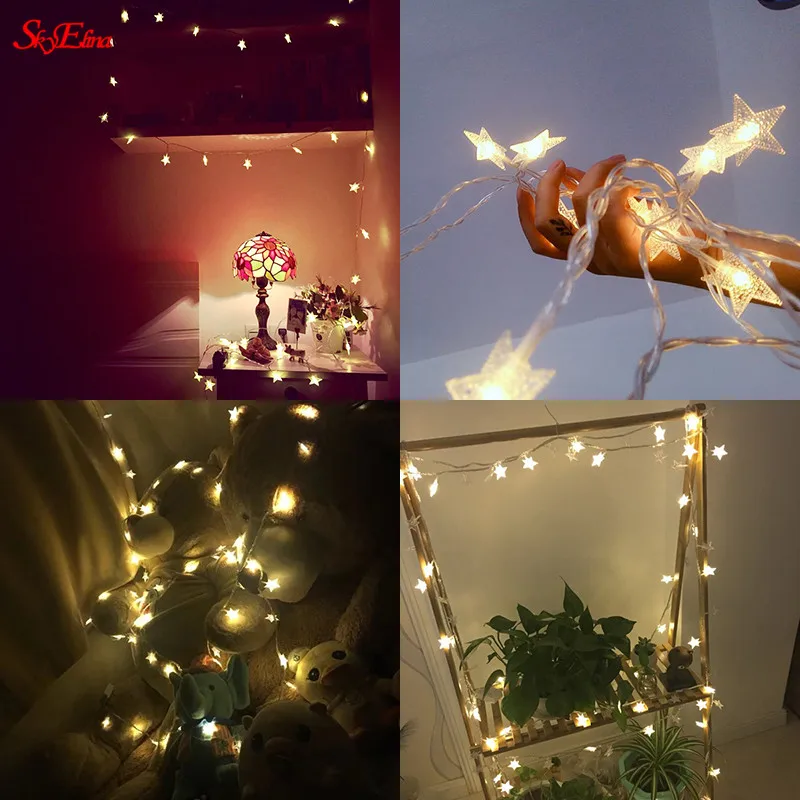 40x LED Light Lamp Fairy String Christmas Decoration Gift Garland New Year Panda