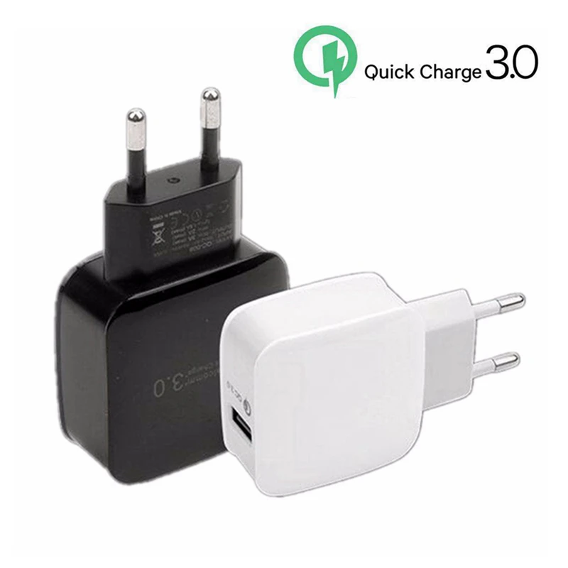 

QC3.0 Quick Charge USB Charger Plug Adapter QC 3.0 Mobile Phone Fast Charge Travel Wall Charging Head 2.4A for iPhone Samsung
