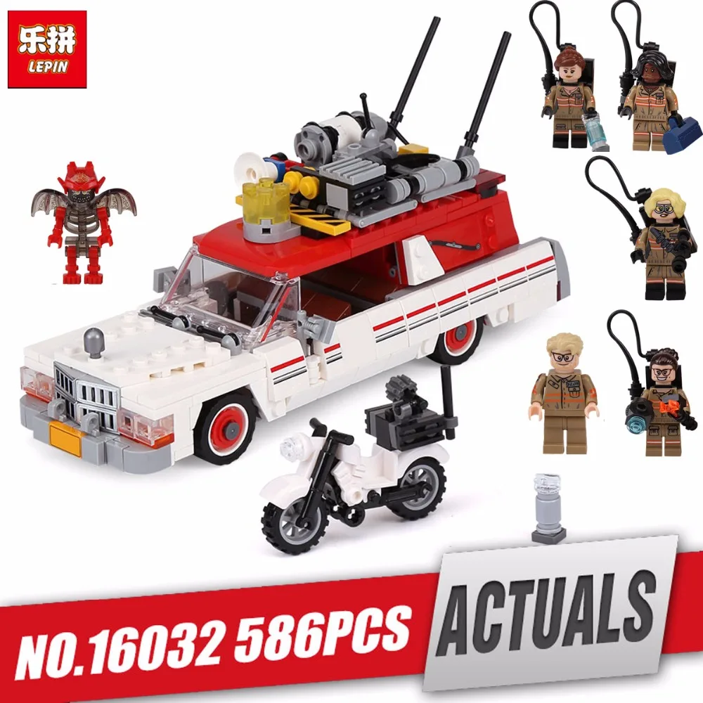 

Lepin 16032 Genuine Movie Series The Ghostbusters Ecto-1&2 Set Children Educational Building Blocks Bricks Toys legoing 75828