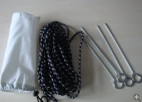 

rope & neil for fixing folding tent bracket on the floor