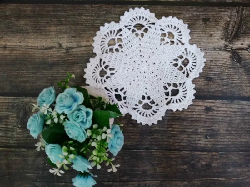 Modern Placemat Christmas Placemats Doily Mat Cup Pad Coasters Table Mats Cotton Lace Fabric Crochet Place Mats Kitchen Table