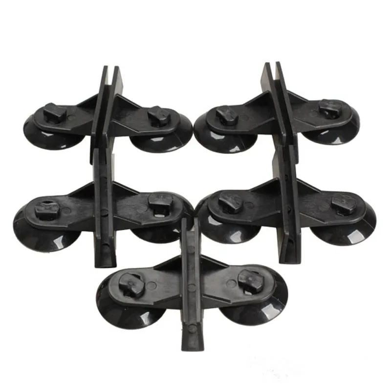 

5/10pcs Fish Tank Plastic Divider Sheet Holder Clip Support Aquarium Filter Board Divider Glass Cover Holder With Suction Cup