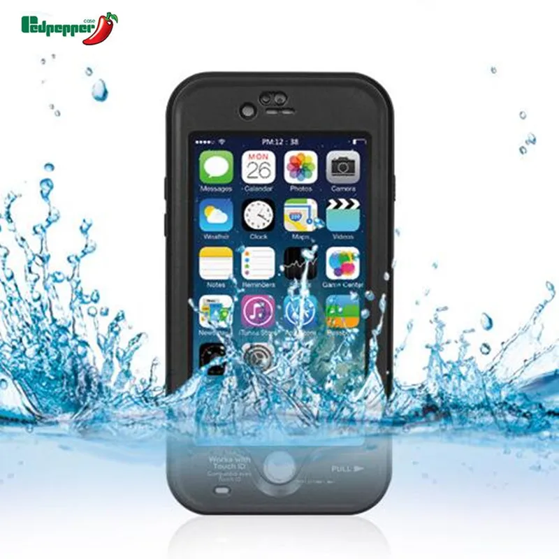 imágenes para Original sellado a prueba de agua a prueba de golpes hermética al polvo submarinismo touch id case para iphone 6 6 s plus natación bolsa de cáscara de la cubierta imágenes para Original sellado a prueba de agua a prueba de golpes hermética al polvo submarinismo touch id case para iphone 6 6 s plus natación bolsa de cáscara de la cubierta
