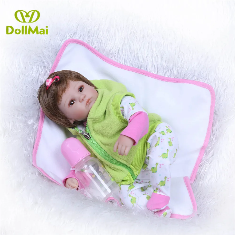 

42cm So Truly Real 17Inch Silicone Baby Dolls stuffed doll reborn dolls Soft Lifelike Newborn Reborn Babies kids birthday gifts