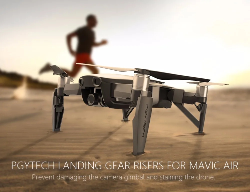 PGYTECH Drone Protecive аксессуары для DJI Mavic Air Landing gear Risers Skid повышенные амортизирующие стабилизаторы ноги