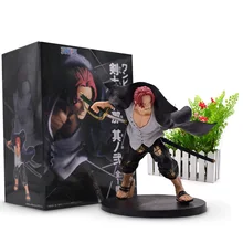 15 cm Hot Toy Anime One Piece Pirates Shanks Figure PVC Action Figure Collectible Model Christmas Gift Baby Toys For Children anime one piece figure one of the four kings shanks pvc action figure collection model toy