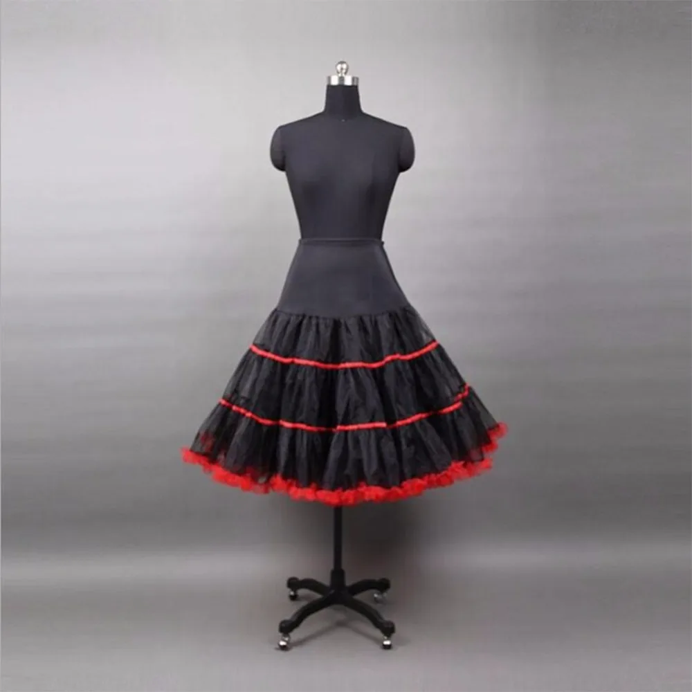 Кринолин многослойная юбка из тюля, короткие женские красные, черные юбки для девочек Милая юбка, нижняя юбка; Kinderen; Jupon