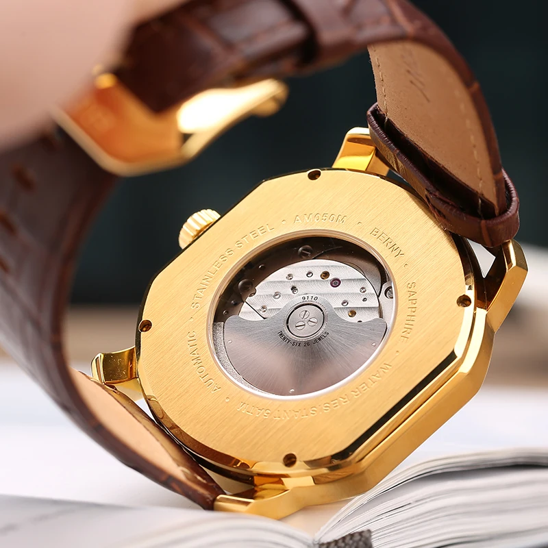 Топ бренд класса люкс Япония Miyota механические мужские часы relogio masculino kol saati reloj hombre автоматический механизм AM050M BERNY