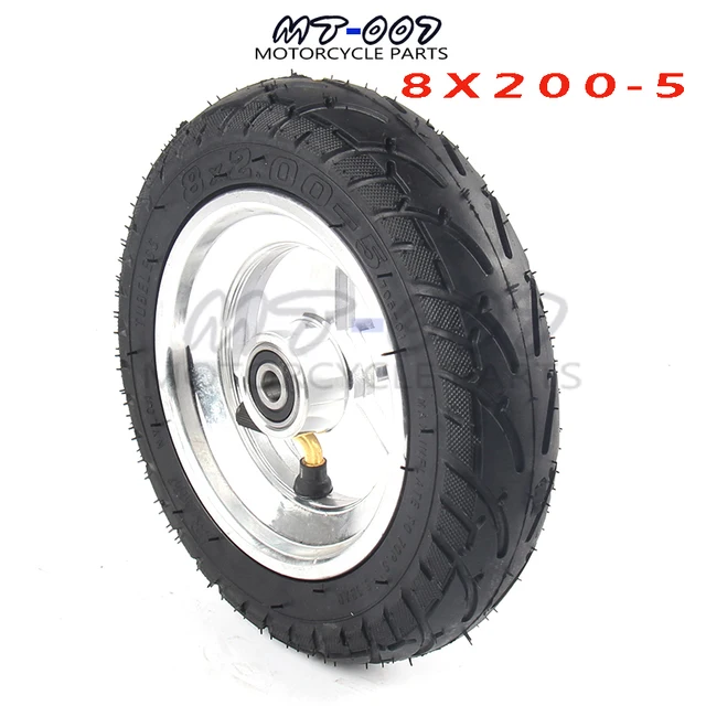 Solid Tubeless Tire Wheel Tire 8X2.00 5 Pocket Bike MINI Bike Useful