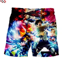Мужские шорты атака на Титанов крыло свободы забавные шорты с 3D принтом Мужская/женская уличная одежда в стиле Харадзюку летние шорты S219
