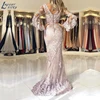 LAYOUT NICEB Speaker Sleeves Mermaid Evening Dresses Elegant Lace Appliques Formal Prom Party Gown Celebrity suknie wieczorowe ► Photo 2/3