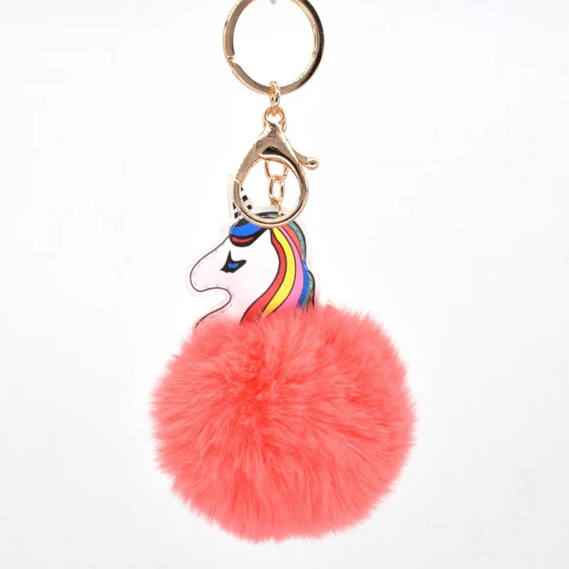 High Quality Anime Horse Toy Cute Metal Unicorn KeyChain Plush Toy Pendant Women Fluffy Fur Pom Pom Keyring Bag Hang Plush Toy High Quality Anime Horse Toy Cute Metal Unicorn KeyChain Plush Toy Pendant Women Fluffy Fur Pom Pom Keyring Bag Hang Plush Toy