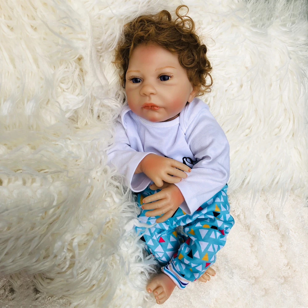 Bebe s Reborn 18 &quotсиликоновый reborn baby куклы реалистичные детский подарок игрушка
