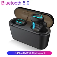 5,0 bluetooth-наушники Q32 tws Ear Pod Bass гарнитура стереонаушники Hi-Fi водонепроницаемые IPX5 вкладыши беспроводные наушники для телефона