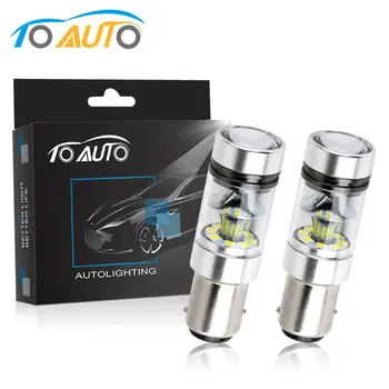 

2pcs 1157 BAY15D P21/5W LED Car 1500LM Bulb Back Up Reverse Lights Brake Lights 6000K White 12V Auto Lamp