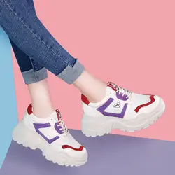 Женская обувь с высоким берцем, обувь в Корейском стиле Harajuku, новинка 2018, женская обувь