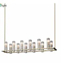 Americano Retro Cobre Ouro Led Lustre E14 Lâmpadas Luminarias Pingente Luminárias Lamparas rh 6 Rh americano retro cobre ouro led lustre