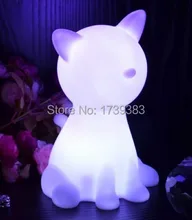 Free shipping Rainbow Colorful Animal Cat LED night light lamp for kids, Chien Night Lamp for Children Christmas Gift wholesales
