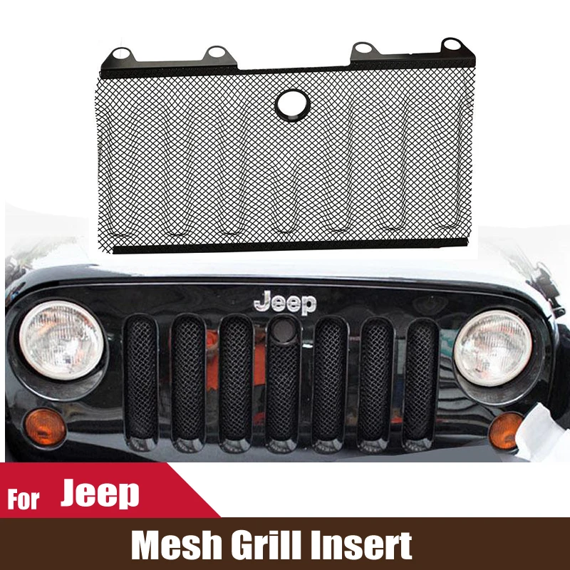 Car Accessories Auto 3D Mesh Grille For Jeep Wrangler JK 20072013