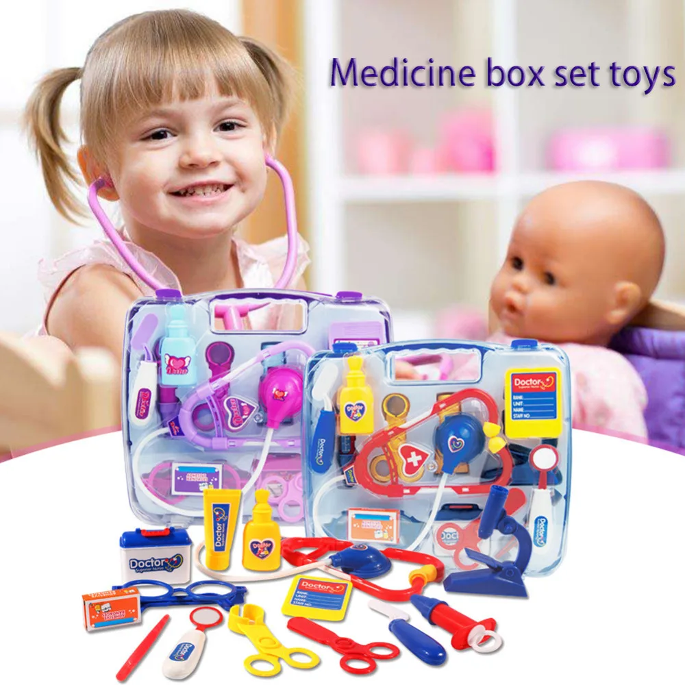 Children Play House Puzzle Medicine Box Nurse Doctor Stethoscope