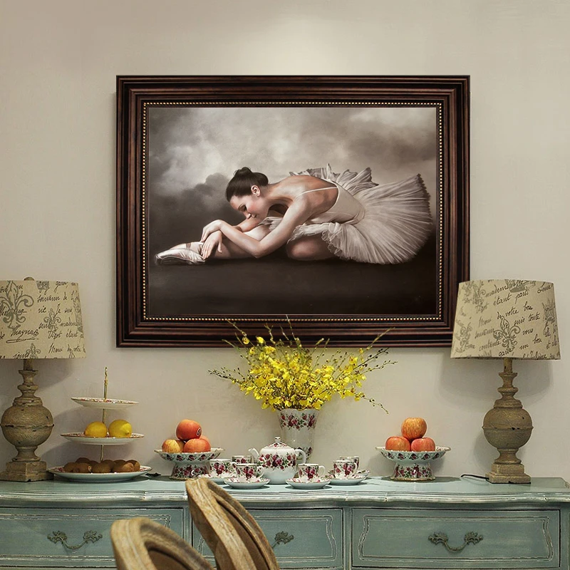 

BALLEAY ART Black And White Ballerina Posters And Prints Wall Picture For Living Room Study Room Decor Wall Art Canvas Paintings