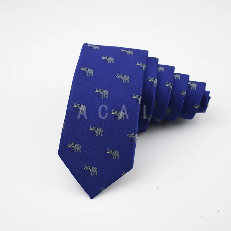 La MaxPa мужской полиэстеровый галстук с мультяшным животным котом, уткой, велосипедный тканый костюм 6 см, Узкий Тонкий шейный галстук для бизнеса, галстуки для жениха, подарок
