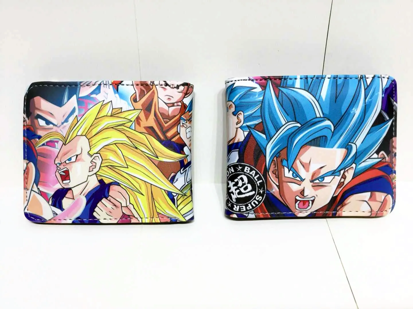 Аниме Dragon Ball и super Goku кошелек Pu короткий двойной фото держатель для карт для мужчин и женщин монета карман на молнии мультфильм сумочка с принтом - Цвет: 10