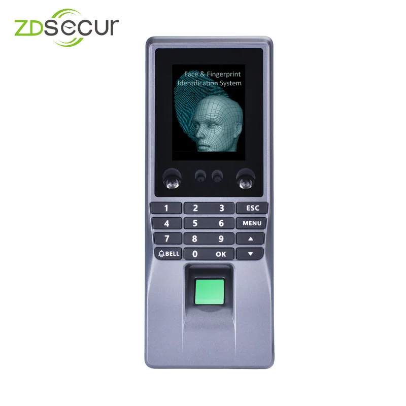 Мульти-биометрический отпечаток лица распознавание доступа дверной замок с посещаемостью ZDM10