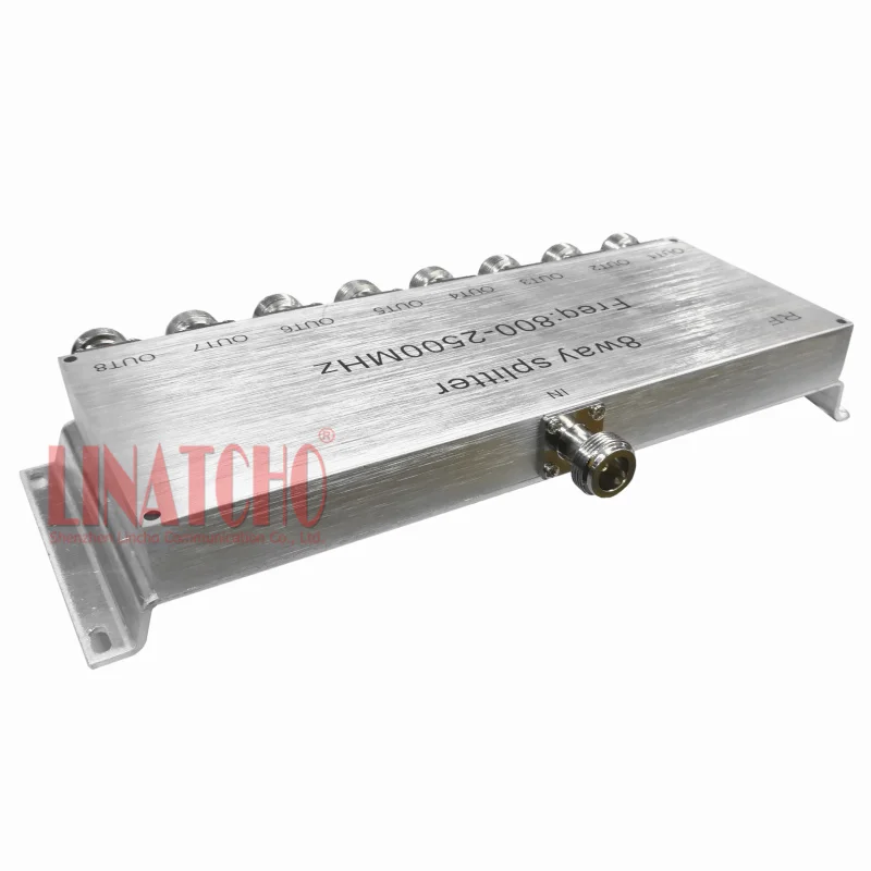 800 2500MHz GSM 3G signal repeater cable antenna n female 8 way power splitter power divider 3