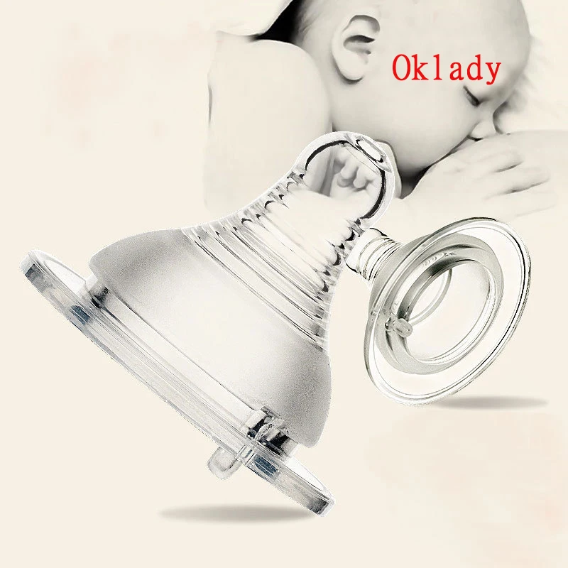 Oklady Baby Breast Feeding Nipple Kids Silicone Wide Caliber for Different Milk Bottle Pacifier Children Pure Solid |