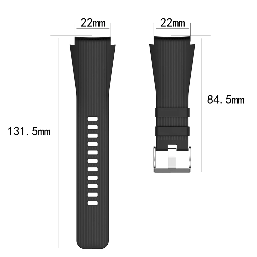 22 мм силиконовый ремешок на запястье для samsung Galaxy Watch 46 мм SM-R800 умные часы сменный Браслет ремешок для часов