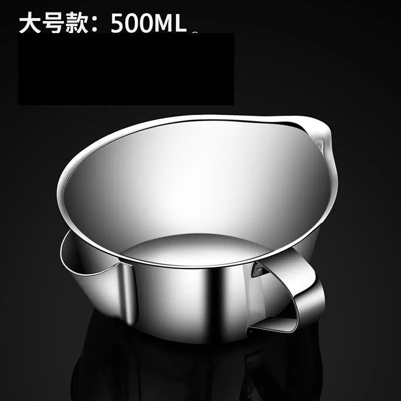 304 нержавеющая сталь Разделение масла чаша масляной фильтр чайник смазка жир и водоотделитель масло для кухни-skimming артефакт - Цвет: 500ML