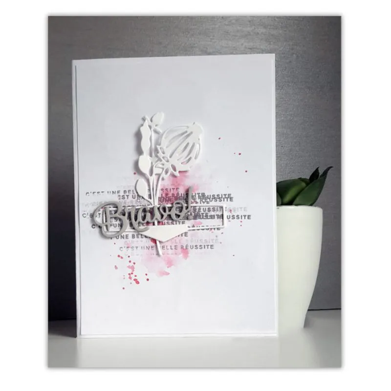 

GJCrafts Letter Dies and Bow Metal Cutting Dies Scrapbooking Album Embossing Stencil Die Cut Decor New Dies for 2019 Decoration