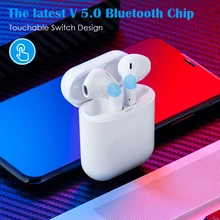 V 5,0 беспроводные Bluetooth наушники 3D стерео беспроводные наушники всплывающая гарнитура с двумя микрофонами для iPhone Xiaomi huawei